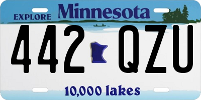 MN license plate 442QZU