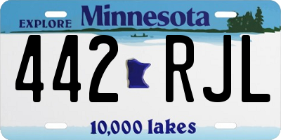 MN license plate 442RJL