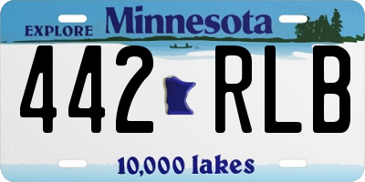 MN license plate 442RLB