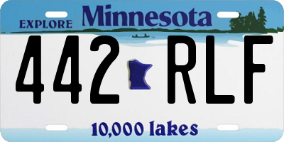 MN license plate 442RLF