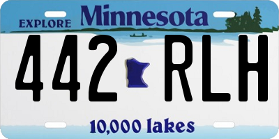 MN license plate 442RLH