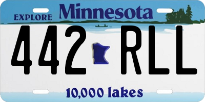 MN license plate 442RLL