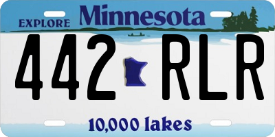 MN license plate 442RLR