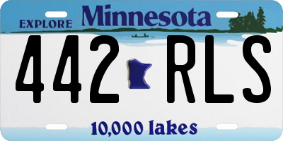 MN license plate 442RLS