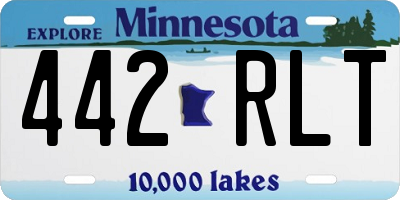 MN license plate 442RLT