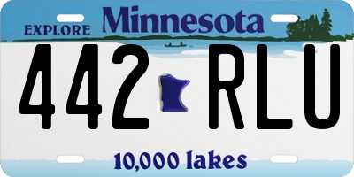 MN license plate 442RLU