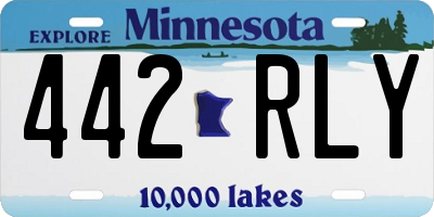 MN license plate 442RLY