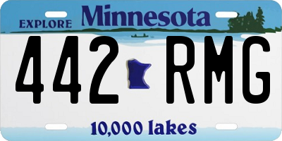 MN license plate 442RMG