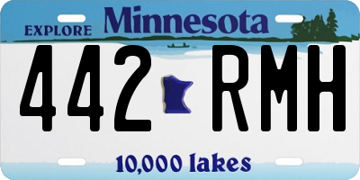 MN license plate 442RMH