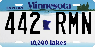 MN license plate 442RMN