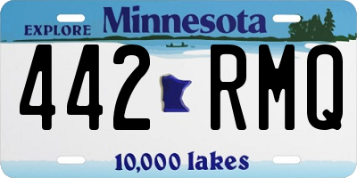 MN license plate 442RMQ