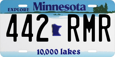MN license plate 442RMR