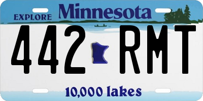 MN license plate 442RMT