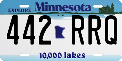 MN license plate 442RRQ