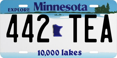 MN license plate 442TEA