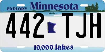 MN license plate 442TJH
