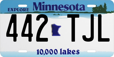 MN license plate 442TJL