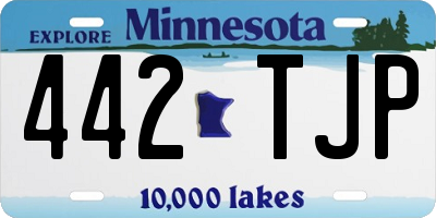 MN license plate 442TJP