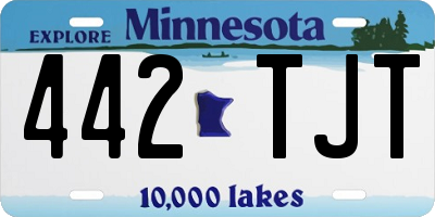 MN license plate 442TJT