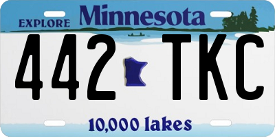 MN license plate 442TKC