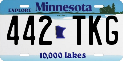MN license plate 442TKG