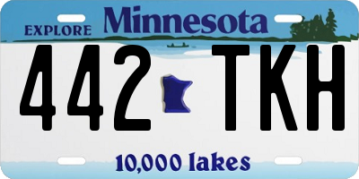 MN license plate 442TKH