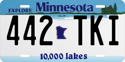 MN license plate 442TKI