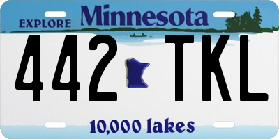 MN license plate 442TKL