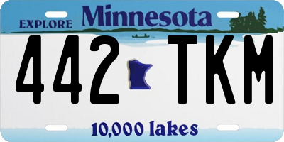MN license plate 442TKM