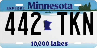 MN license plate 442TKN