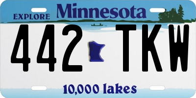MN license plate 442TKW