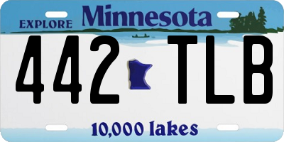 MN license plate 442TLB