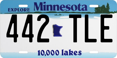 MN license plate 442TLE
