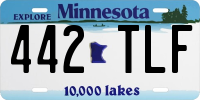MN license plate 442TLF