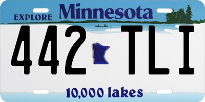 MN license plate 442TLI