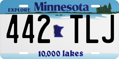 MN license plate 442TLJ
