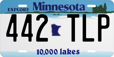 MN license plate 442TLP