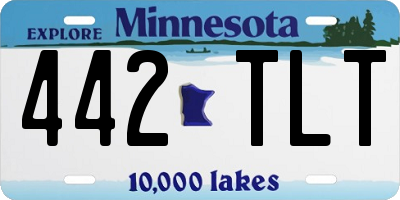 MN license plate 442TLT