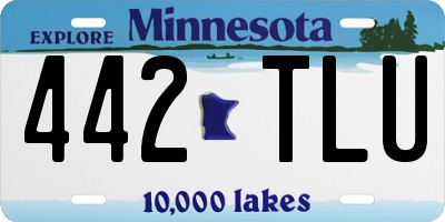 MN license plate 442TLU
