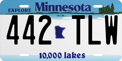 MN license plate 442TLW
