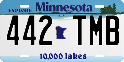 MN license plate 442TMB