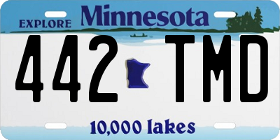 MN license plate 442TMD