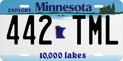 MN license plate 442TML