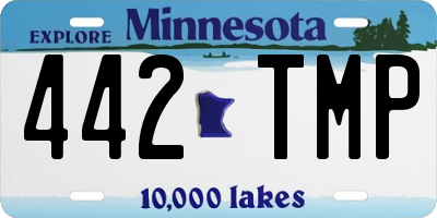 MN license plate 442TMP