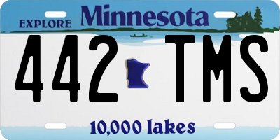 MN license plate 442TMS