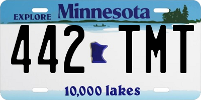 MN license plate 442TMT