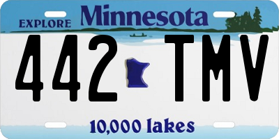 MN license plate 442TMV