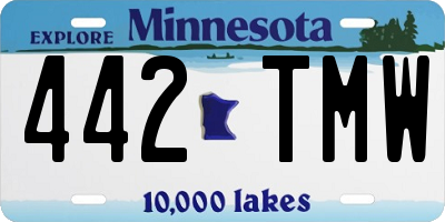 MN license plate 442TMW