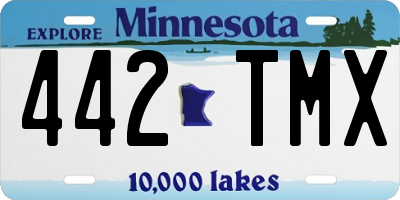 MN license plate 442TMX