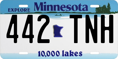MN license plate 442TNH